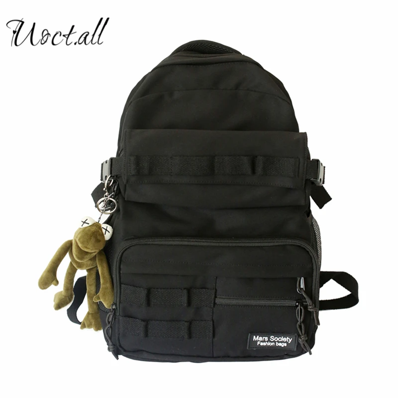 

Waterproof Nylon Bag Male Ins Fashion Wild Backpack Fashion Brand Large-capacity Junior High School College Student Schoolbag