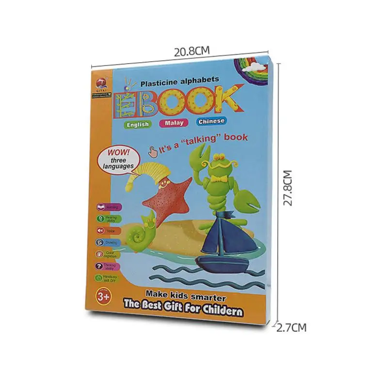 

Malay English Chinese E-books Point Reading Children Early Education Learning Machine Toy Audio Book Smart EBook