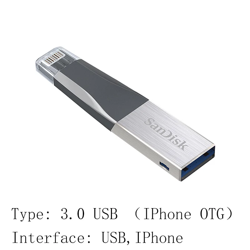 IX40N Двойной Флеш-накопитель SanDisk флеш-накопитель USB 3,0 128 Гб 64 ГБ 32 ГБ оперативной памяти, 16 Гб встроенной памяти, 150 МБ/с. ультра талант флеш-накопитель флеш-накопителей и флеш-накопитель флэш-диск U диск для ПК - Цвет: IX40N