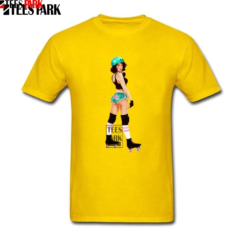 Для мужчин Повседневное рубашки кинозвезды Роллер Дерби футболки с принтом для