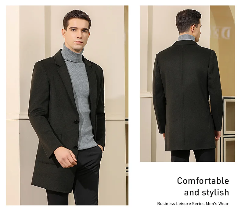 winter jacket men's high quality casual wild men's jacket with buttons