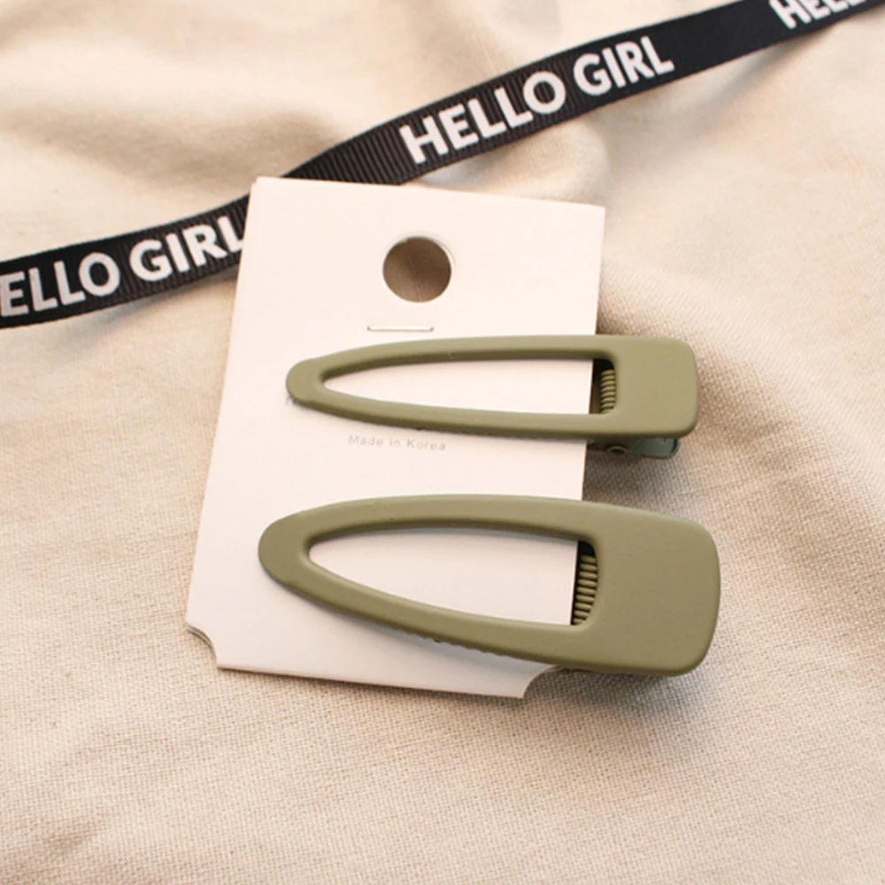 2 шт./компл. нарисованной длинноволосой девочкой клип цветные Корея на каждый