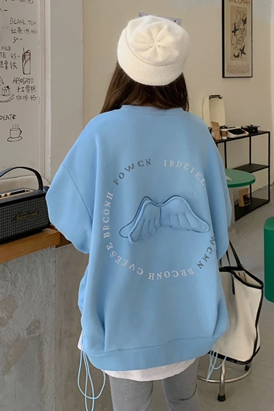

Oversized Hoodies Harajuku Streetwear Chic Letter Print Hoodies Women Winter Long Sleeve Hoodies kawaii Sweatshirt