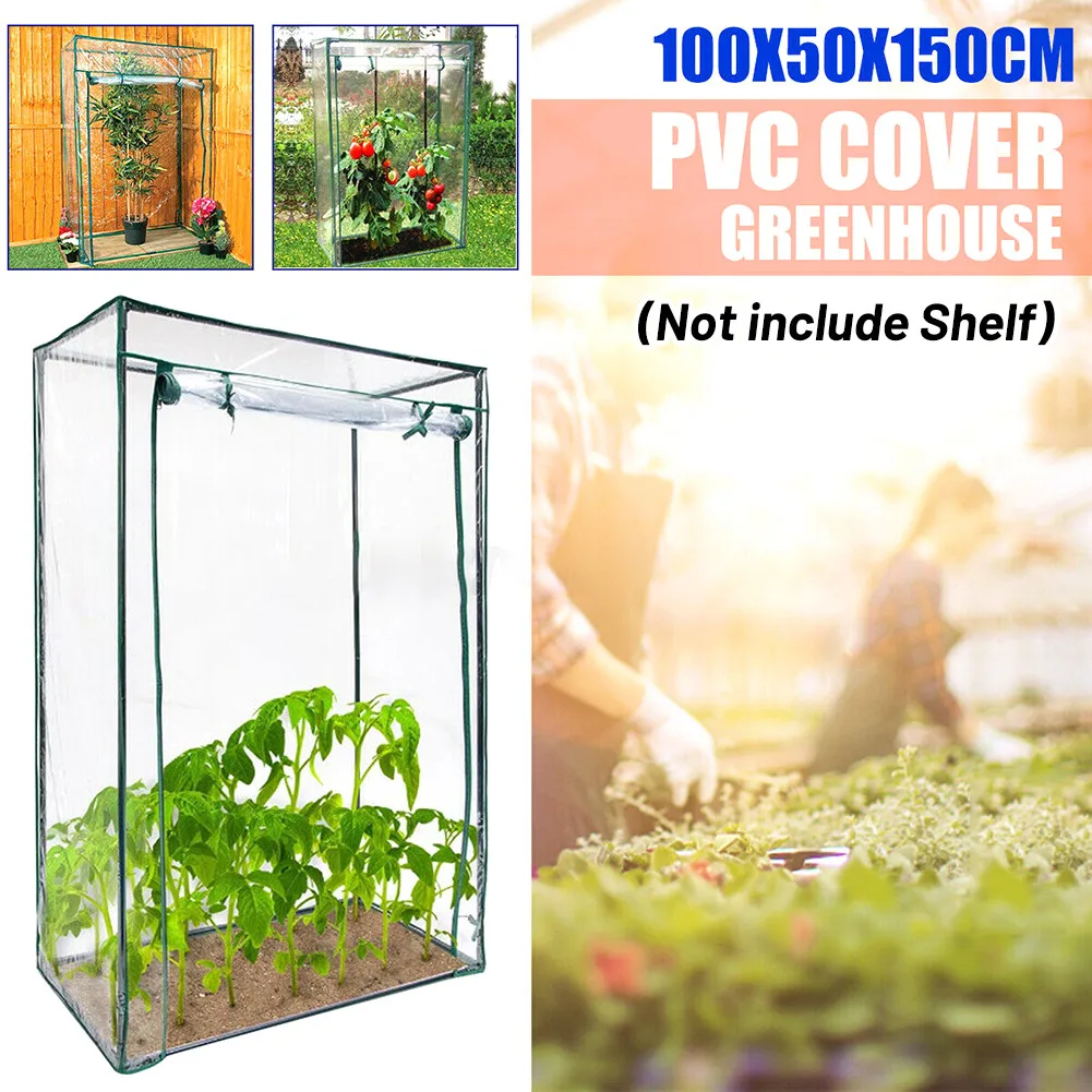 

Tunnel Greenhouse Cover Vegetables 150X100x50cm Balconies Flowers Frames Grow