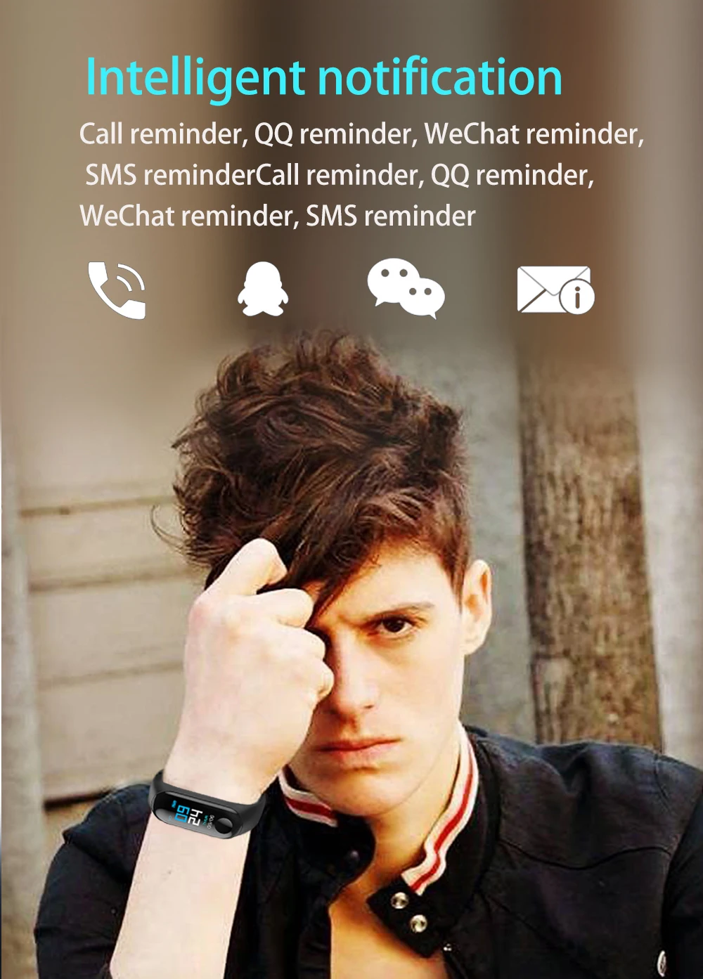 

2021 Sports Smart Wristband Blood Pressure Heart Rate Monitor Smart Watch Men Women Fitness Tracker Pedometer Band