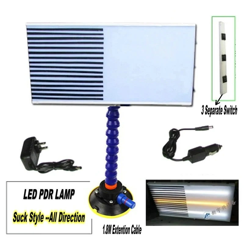 barato Pdr Led Placa De Linha Luz Refletor Dent Lâmpada Ferramentas Reparação Dent Detector Para O Corpo Do Carro Dent Remover