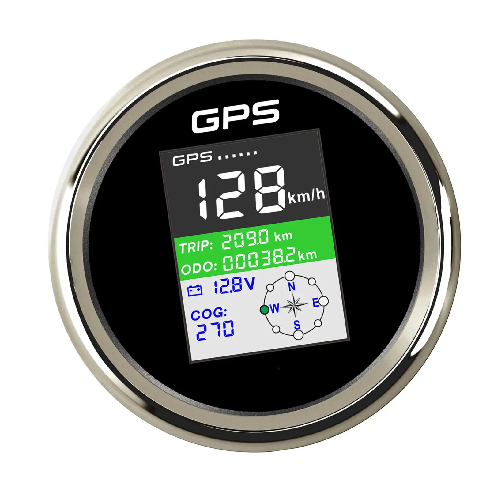 

GPS-Спидометр из нержавеющей стали, 9-32 В диаметром 85 мм