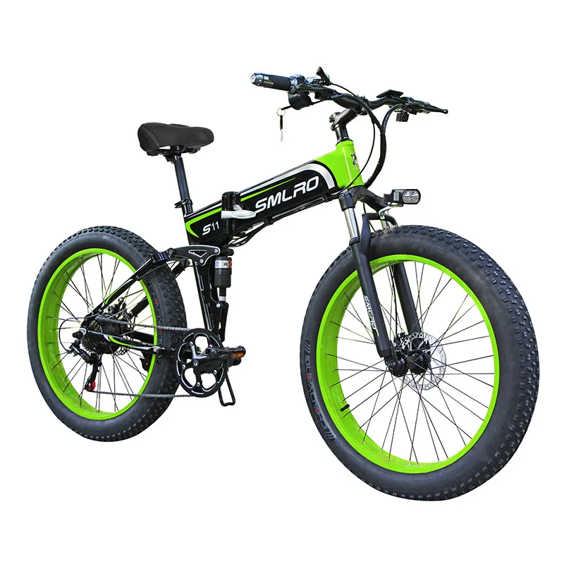 Preise Fett Reifen 26-zoll Folding Power-unterstützt Mountainbike Volle Stoßdämpfer Vorne Und Hinten Stoßdämpfer Elektrische Fahrrad