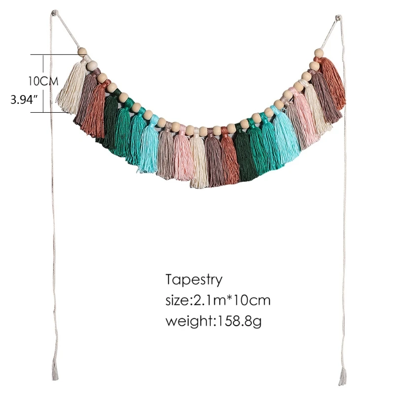 OOTDTY Nordic Стиль радужные кисточки Настенный декор игрушки для вечерние баннер Baby