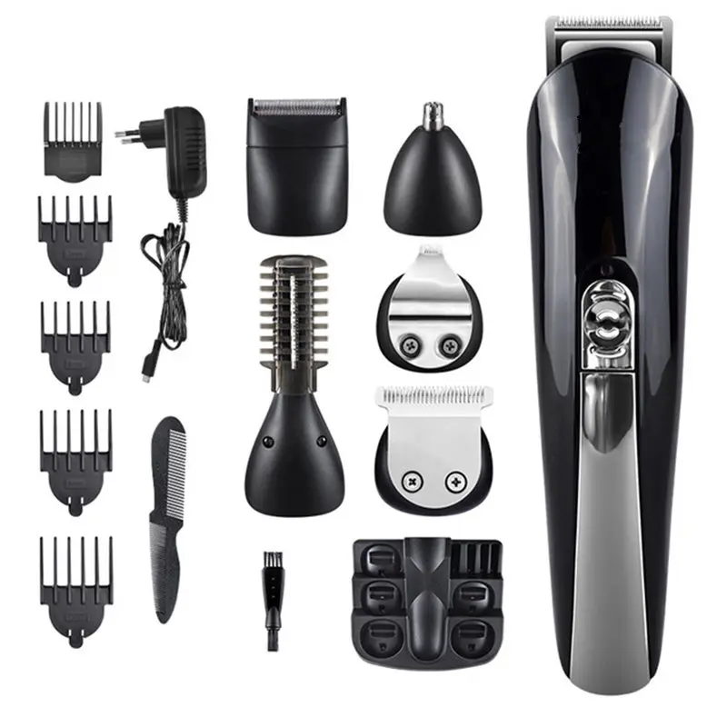 

17pcs/set Multifunction Hair Clipper Professional Hair Trimmer Shaver for Men Electric Beard Trimmer Hair Cutting Machine Kit