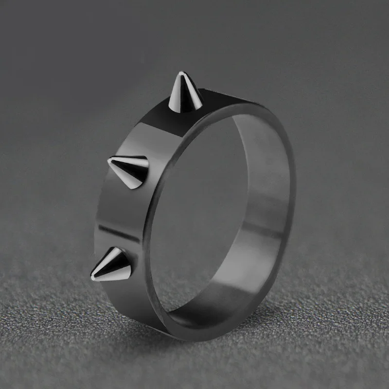 

Self-defense Stainless Steel Ring Punk Style Men's and Women's Thorn Jewelry Joyas Para Hombres Y Mujeres
