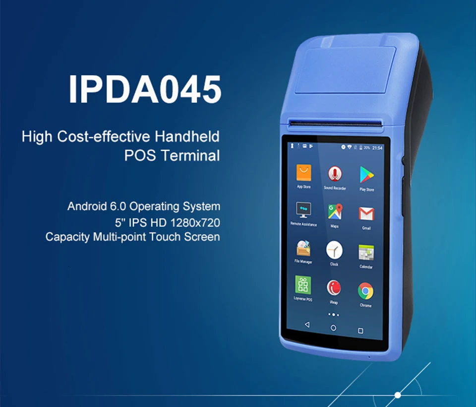 IssyzonePOS чековый принтер 58 мм сенсорный экран PDA Android 6,0 ручной pos-терминал PDA wifi Bluetooth 3g PDA поддержка OTG