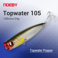 noeby popper fishing lure 105mm 24g topwater wobbler artificial floating hard bait for sea tuna bass saltwater fishing tackle