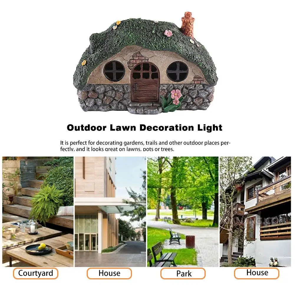 Садовый светодиодный солнечный светильник сказочного домика высокое качество