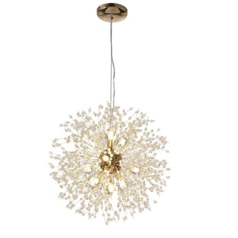 Modern Crystal Chandelier Lighting Lamp LED Hanging Dandelion Restaurant | Освещение