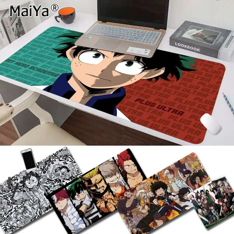 Maiya Top Quality My Hero Academia Keyboards Mat Rubber Gaming mousepad Desk Mat Free Shipping Large Mouse Pad Keyboards Mat babaite high quality vikings laptop gaming mice mousepad free shipping large mouse pad keyboards mat