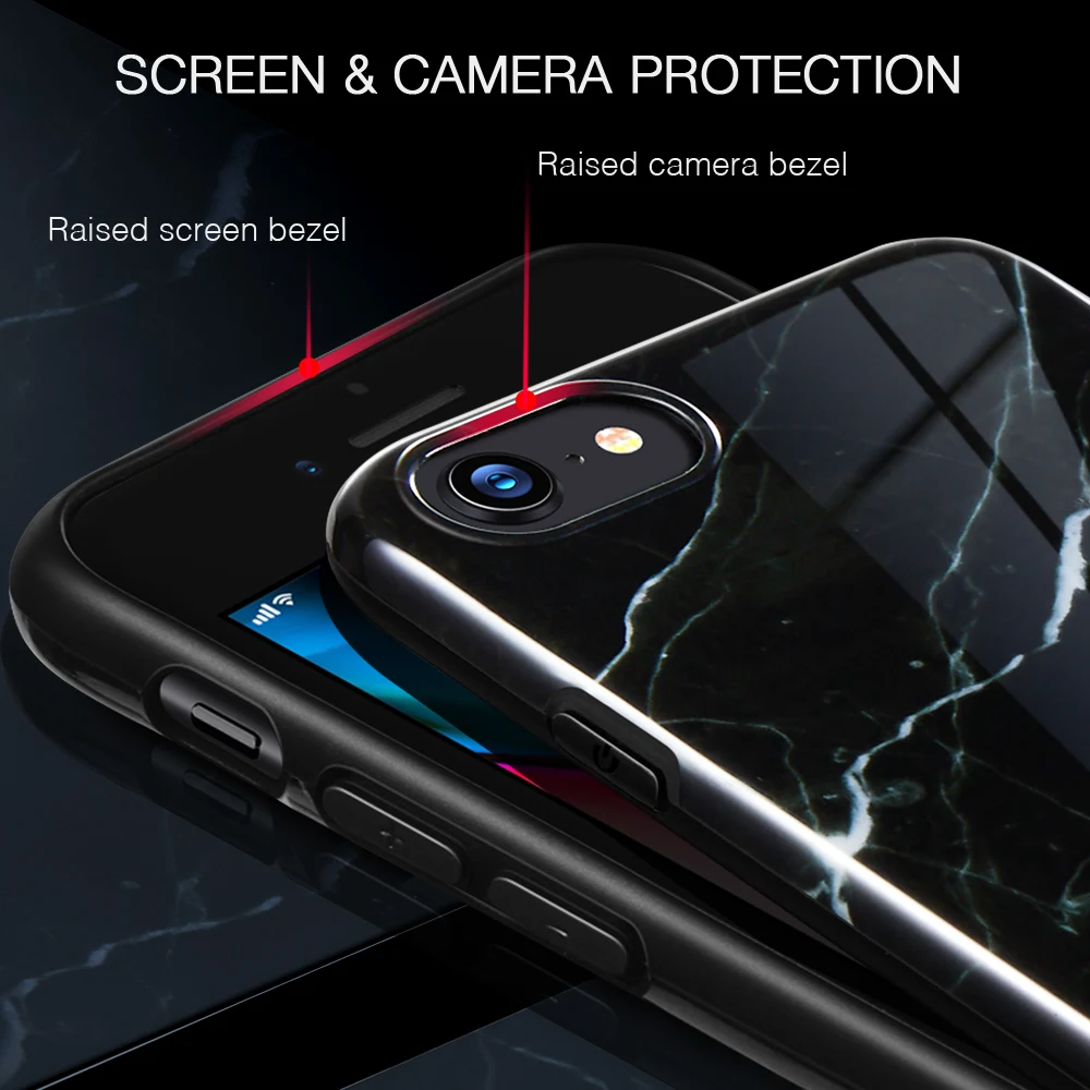 Чехол для телефона ESR iPhone SE2 2020 8 7 мраморный мягкий чехол из ТПУ противоударный