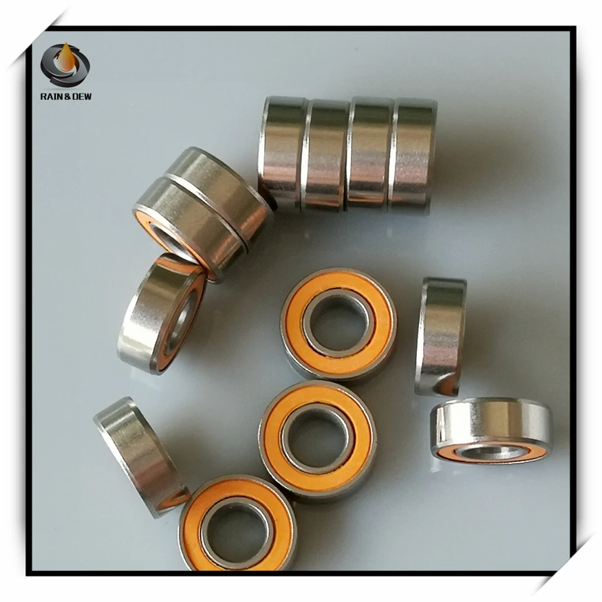 10 шт. 4X10X4mm SMR104 2OS CB ABEC7 4X10X4 Гибридный Керамический шарикоподшипник из нержавеющей