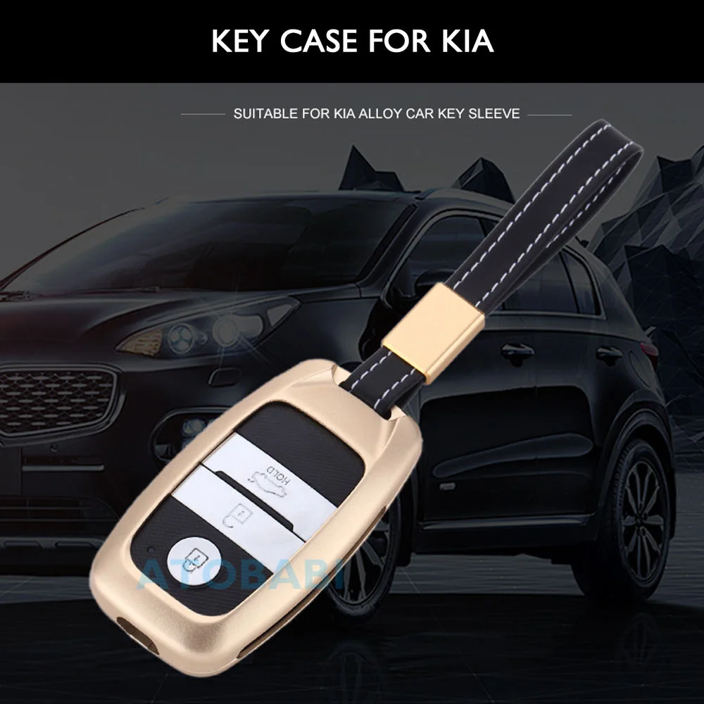 Алюминиевый сплав автомобильный ключ чехол для Kia Cerato K2 K3 K4 K5 Rio Sportage Ceed Sorento Cerato умный пульт дистанционного Fob крышка защитная сумка