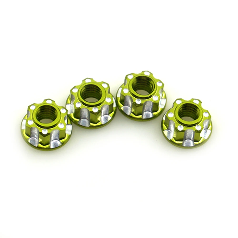 AXSPEED 4 шт. M4 резьба Nyloc шестигранные блокировочные гайки для HSP Sakura D3 D4 1/10 RC Rock Crawler