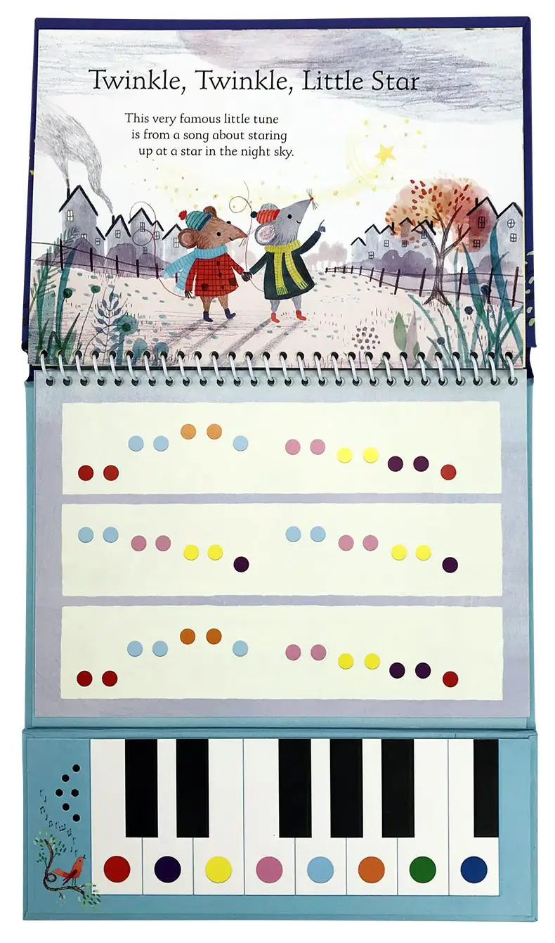 

Usborne Original English Books My First Keyboard Book Usborne Christmas Voice Book Education Toys Presents for The Children