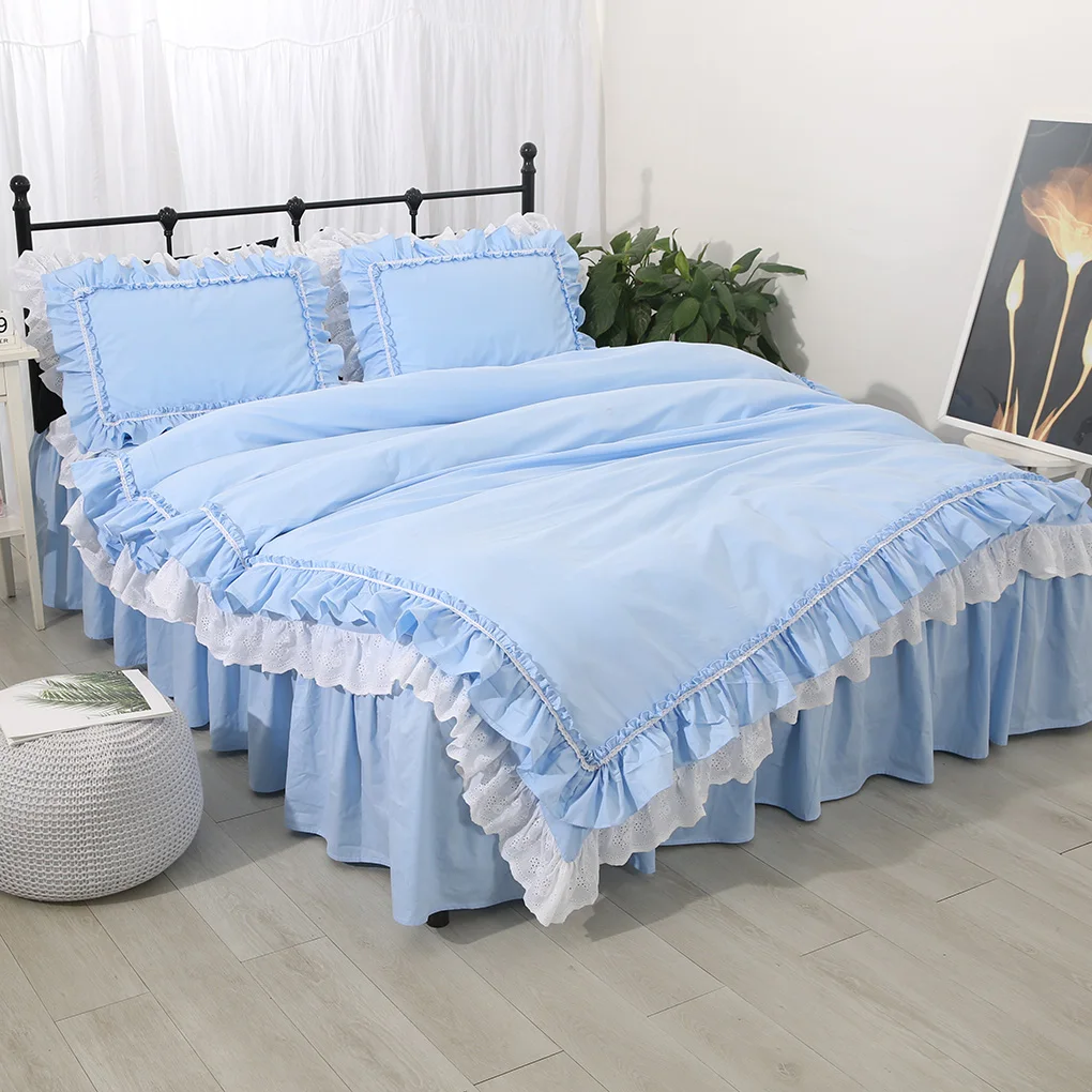 Восхитительный роскошный комплект постельного белья синий Королевский размер