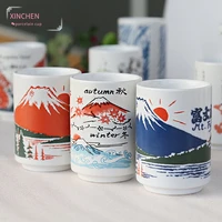 japanese impression ceramic mugs creative 300ml tea wine sushi cup restaurant furnishing articles travel gift for friend