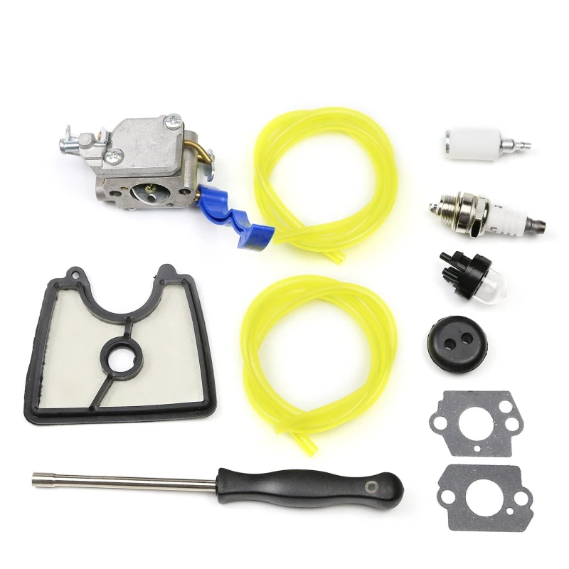 

Carburetor for 125B 125BX 125BVX Blower Carb with Air Filter Fuel Lines Gasket Grommet Kit T5UC