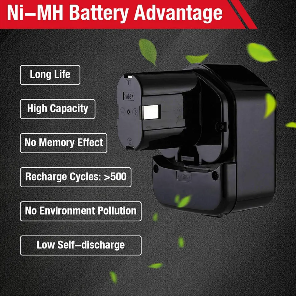 Аккумулятор для Hitachi 12 в 3000 мАч EB1214S EB1212S EB1214L Eb1220bl Eb1220hl Eb1220hs Eb1220rs Eb1222hl Eb1226hl Eb1230hl 2
