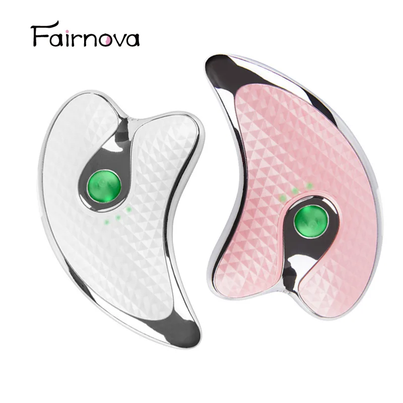 

Gua sha scraping electric face massager Anti-cellulite skincare slimming face lift tool LED beauty health microcurrent device