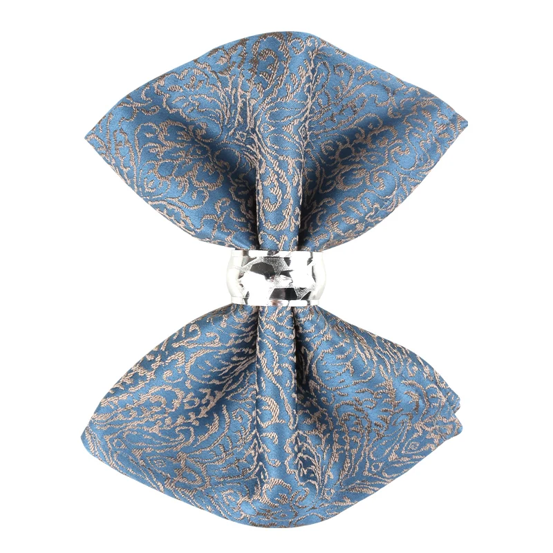 Набор из 6 жаккардовые тканевые салфетки окрашенной ткани для украшения столовой