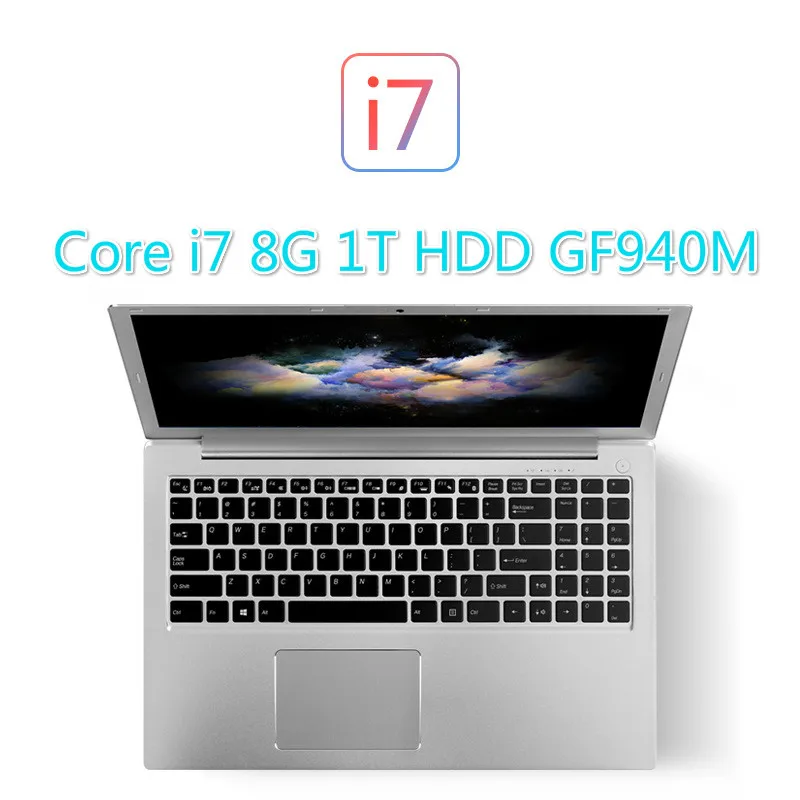 Игровой ноутбук Core I7 8G 1T HDD GF940M 15 6 дюйма Независимый дисплей карта 2 Гб компьютер