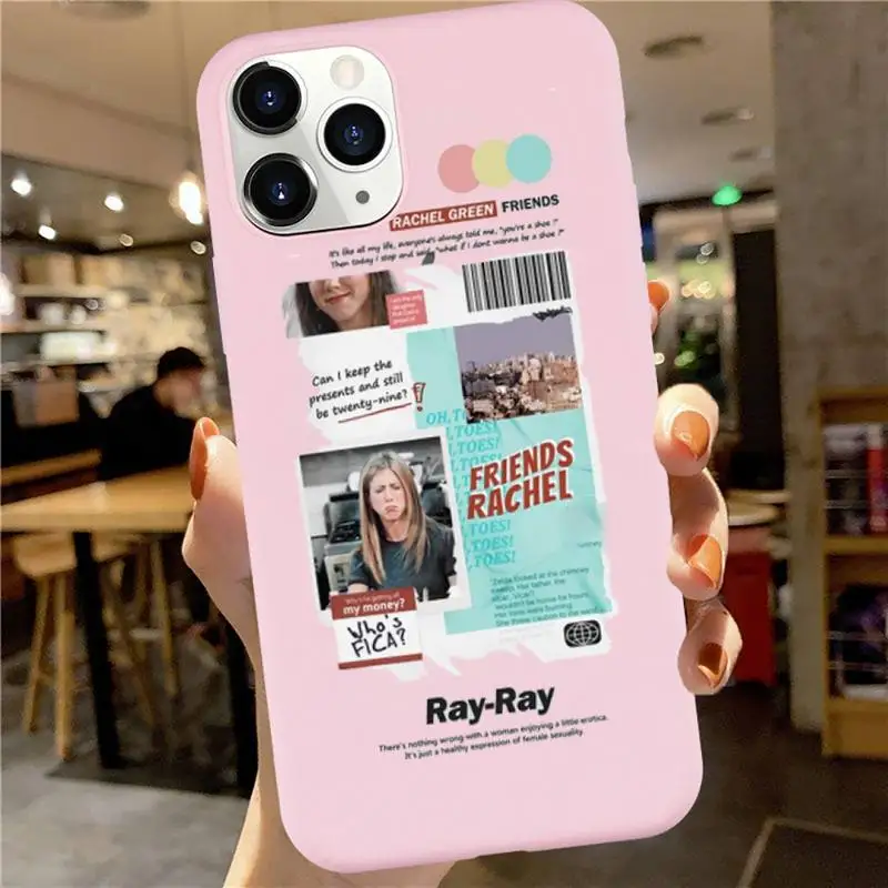 

Central Perk Friends tv Phone Case Candy Color for iPhone 6 7 8 11 12 s mini pro X XS XR MAX Plus high quality Anti-fall capa