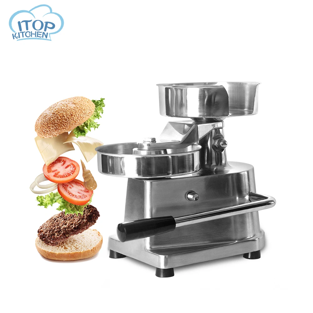 

100-150mm Manual Hamburger Press Forming Burger Patty Meat Shaping Stainless Steel Hamburguesas Machine Household Commercial