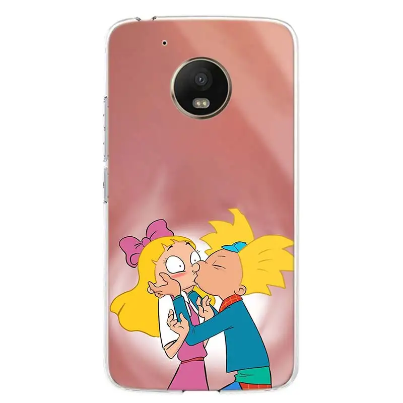 Hey arnold fondos чехол для телефона Motorola Moto G8 G7 G6 G5S G5 G4 E6 E5 E4 X4 Play Plus Power + One Action Coque|Бамперы|