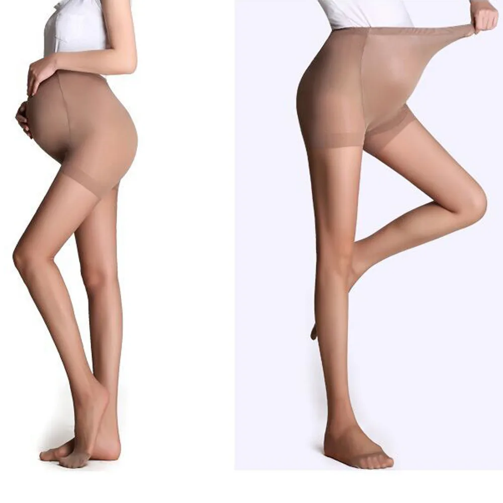 Модные Колготки для беременных женские чулки тонкие колготки летние однотонные