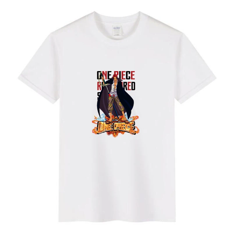 

One Piece Funny Character Print T Shirt Personality O-Neck Tops Summer Soft Short Sleeve Fashion Anime T-Shirt Boys and Girls