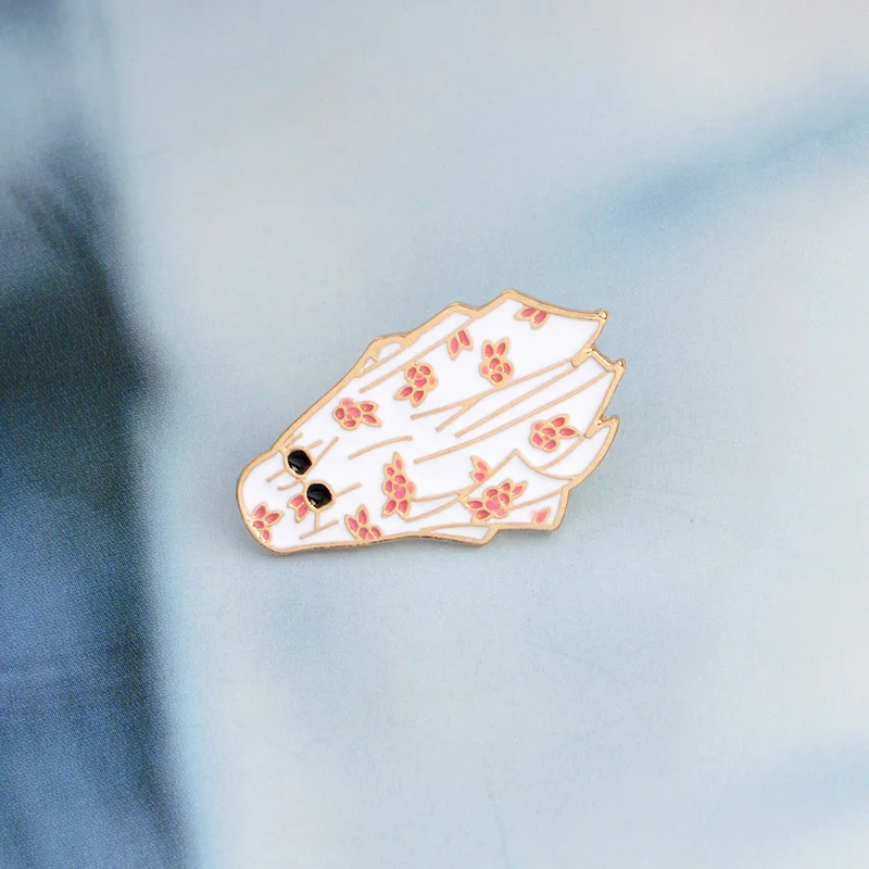 С рисунком персонажей из мультфильма на Хэллоуин эмали штырь призрак платье с