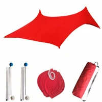 portable sun shade tent with sandbag large family canopy for outdoor fishing camping beach sunshade awning set