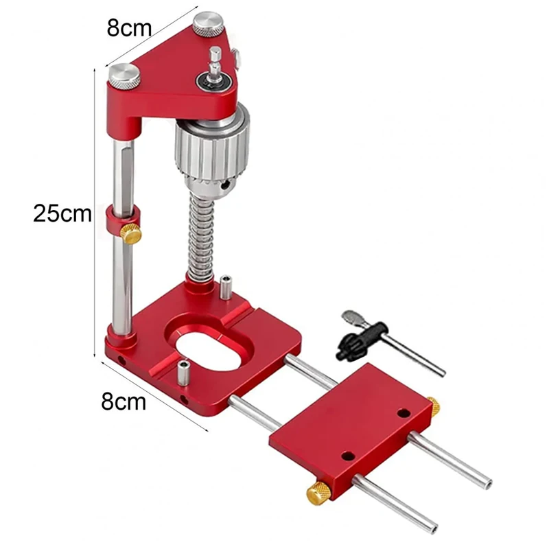 

Drilling Locator Alloy Steel Drill Template Guid Locator Convenient DIY Puncher Tools Portable Woodworking Drill Locator