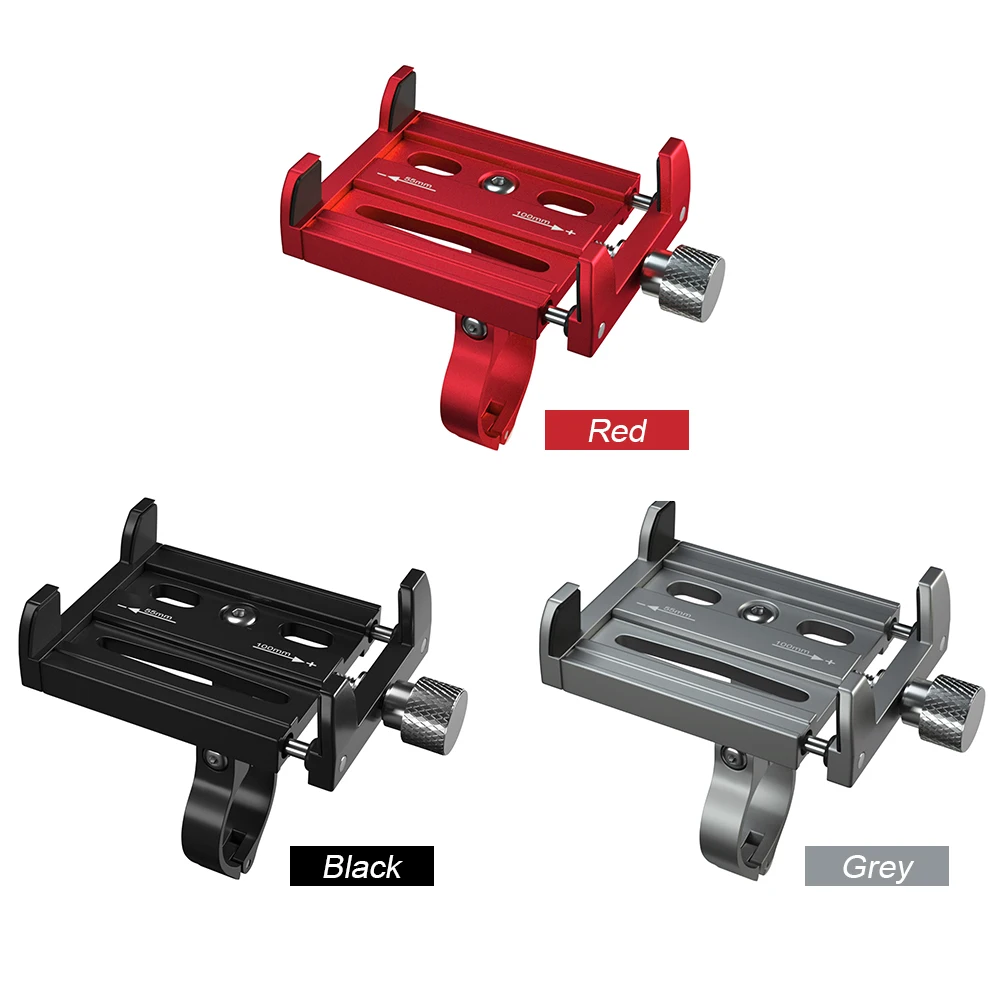 

Bicycle Phone Mount Aluminum Alloy Bike Phone Holder Motorcycle Adjustable Mount Non-Slip Moblie Cell Phone Clip for Bike