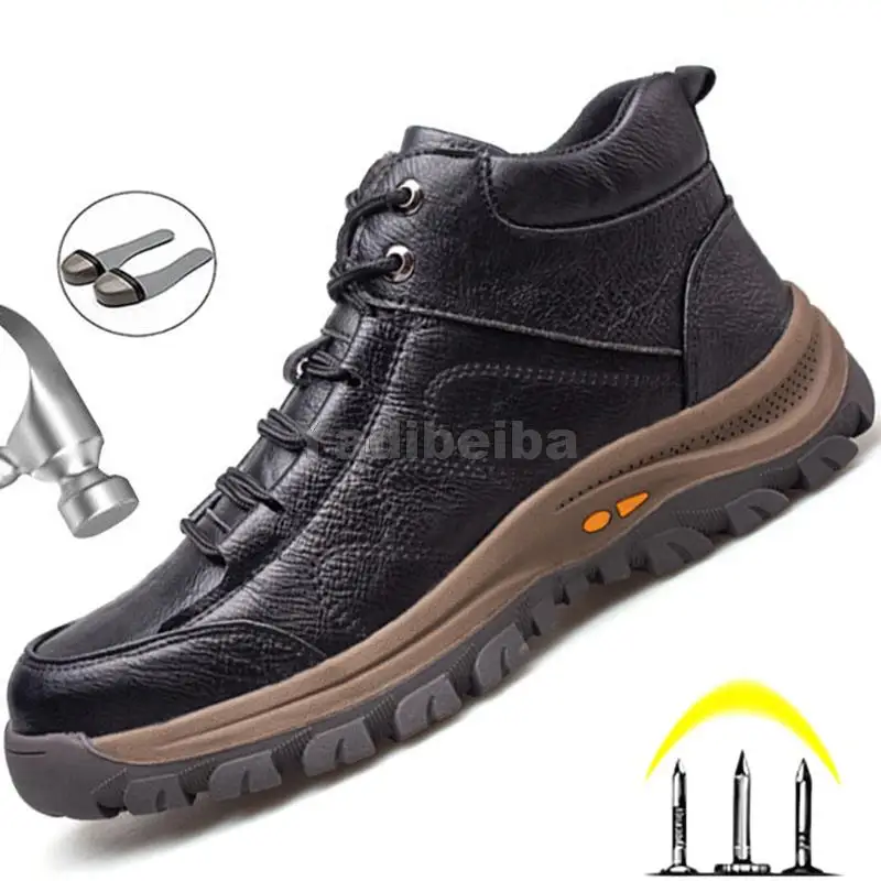 

Indestructible Work Safety Shoes Steel Toe Shoes Men Outdoor Work Boots Puncture-Proof Safety Boots Men Industrial Winter Shoes