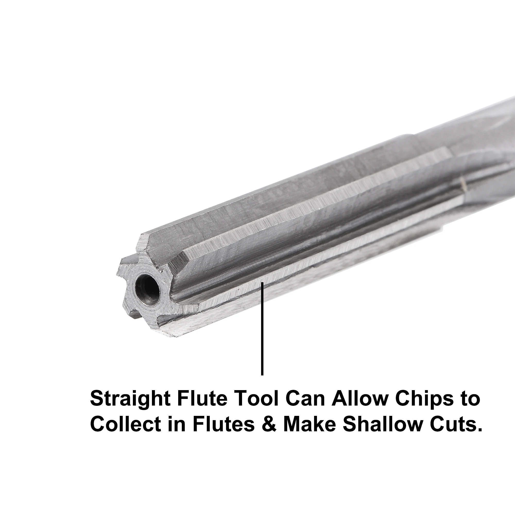 Uxcell 3/8&quot 5/8&quot 1/2&quot 3/4&quot Chucking Reamer H7 Accuracy High Speed Steel Lathe Machine 6 Straight Flutes Round 4pcs - купить