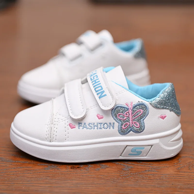 

Casual Kids Shoes Waterproof Sneakers Children White Shoes Flats Antislip Girls Trainers Classic Fashion Children Leather Shoes