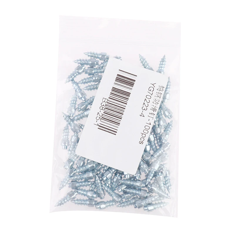 100 шт./пакет противоскользящие шипы для автомобильных шин мотоциклов и