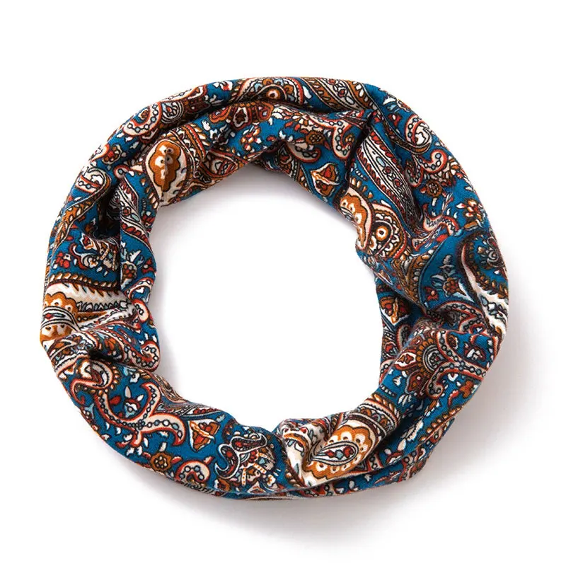 

1PCS Cashew Flower Elastic Hair Band Non-slip Turban Headwrap Vintage Wide Paisley Print Boho Headbands Hair Accessories