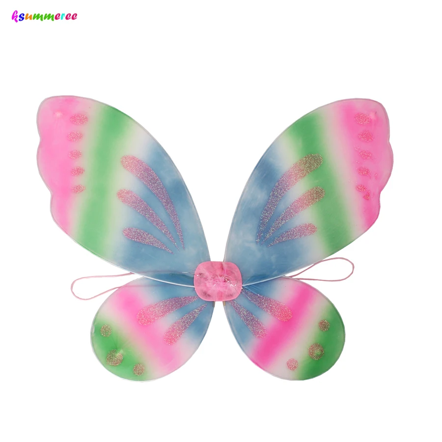 

Candy Fairy Costumes Princess Girls Rainbow Tutu Dress Wing Set Kids Pixie Cosplay Halloween Dress Clothing Performing Dresses