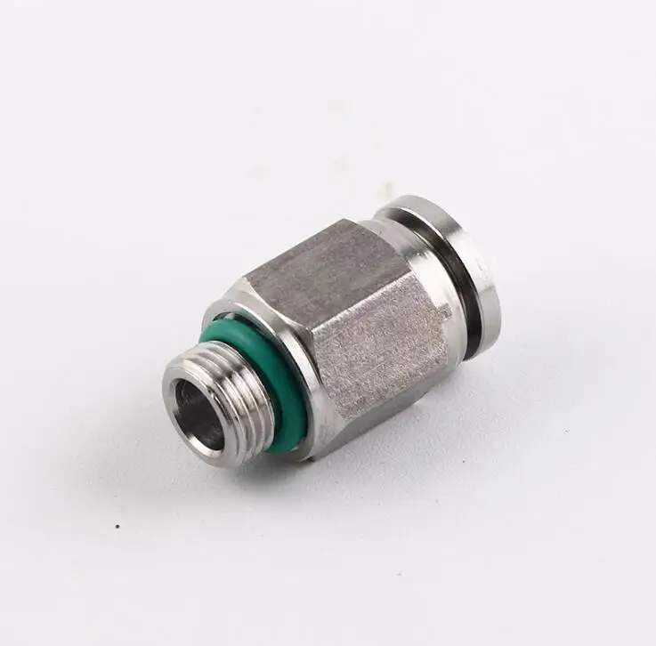 

pneumatic 1/8" 5/16 3/8" 3/16 1/4 1/2 5/32" Tube Hose Push In 1/8" 1/4" 3/8 1/2" male straight air quick stainless steel fitting