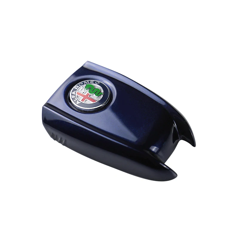 QHCP Car Key Case Cover Smart Remote Shell Holder Protector 3D Bag For Alfa Romeo Giulia Stelvio Modification Accessory | Автомобили и