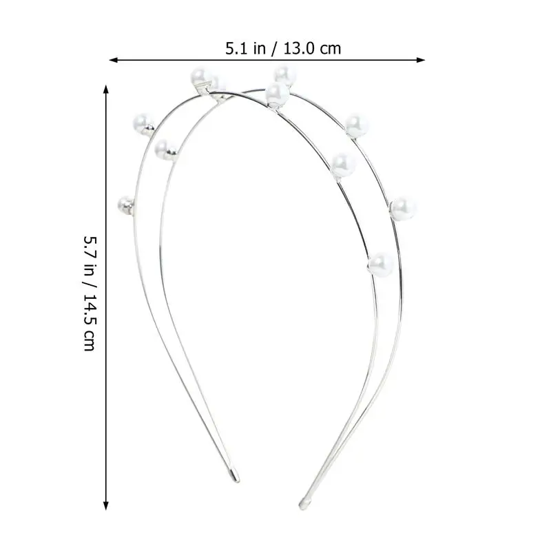 

4pcs Rhinestone Hair Hoop Shiny Decorative Elegant Wedding Headwear Supply